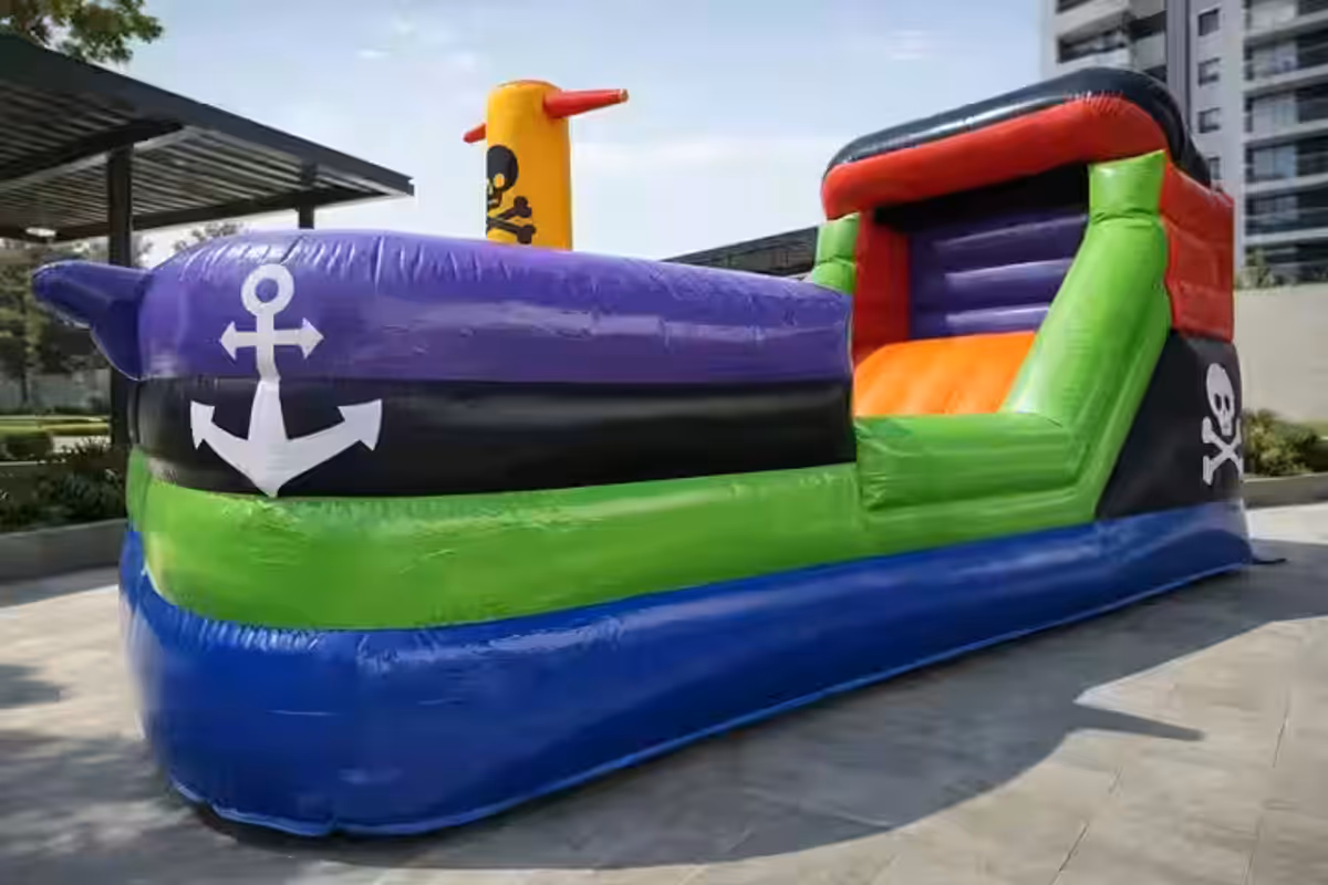 Inflables para rentar en Santa Fe - Barco Pirata grande para fiestas infantiles