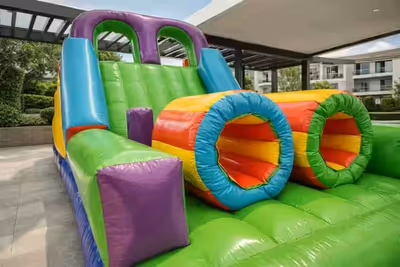 Inflable Extremo - Circuito de obstáculos de 7 metros para eventos