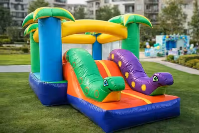 Mini Jungla - Inflable de aventura para niños de 5 a 10 años
