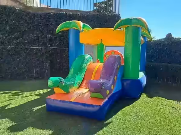 Inflable mediano instalado profesionalmente en evento en CDMX