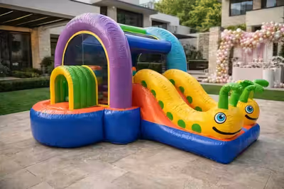 Gusanitos - Inflable con túneles coloridos para todas las edades