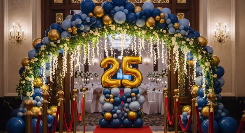 Primer cumpleaños de bebé en Toluca con decoración suave, inflable para pequeños y mesa de dulces