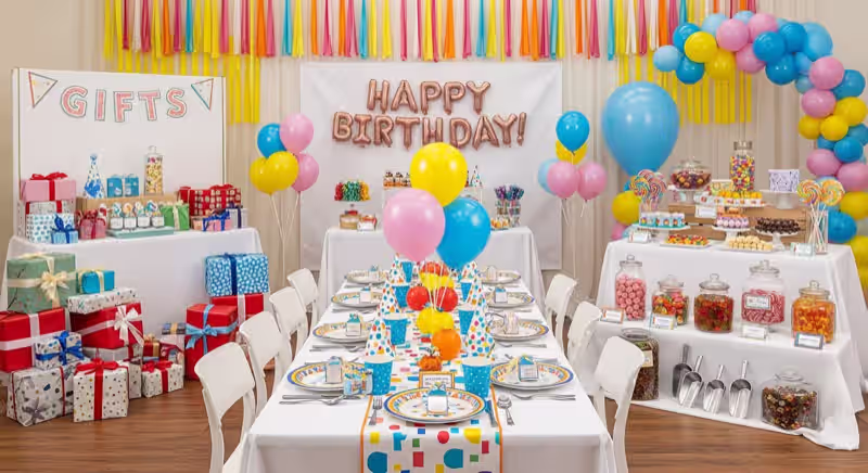Bautizo elegante globos coordinados inflable familia CDMX