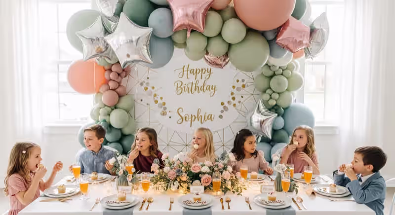 Fiesta infantil en Toluca con inflable y mesa de dulces perfectamente coordinados en espacio organizado