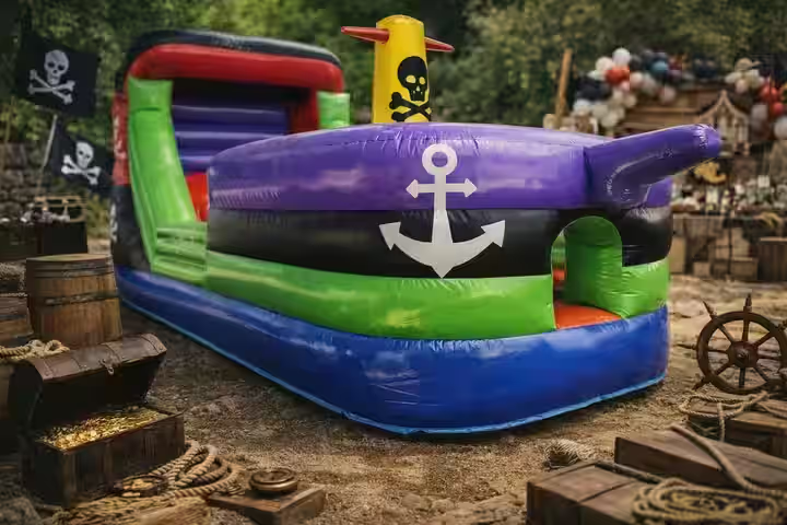Inflable Barco Pirata - Renta para eventos grandes CDMX