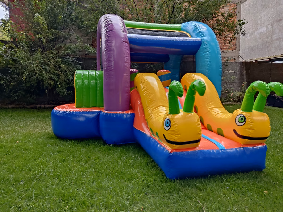 Inflable Gusanitos colorido para niños pequeños en México