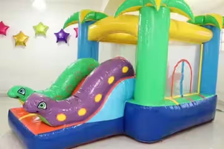 Alquiler inflable Mini Jungla - Con palmeras para eventos CDMX