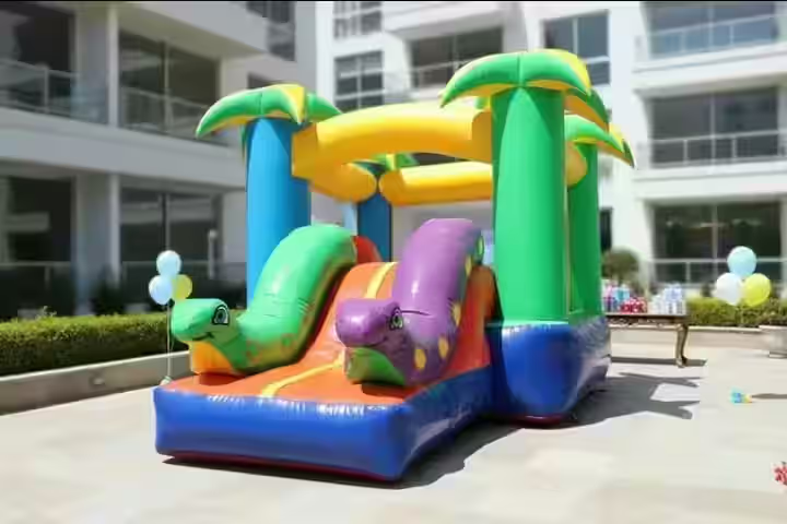 Renta Inflable Mini Jungla CDMX - Brincolin safari para niños exploradores y fiestas infantiles en Ciudad de México