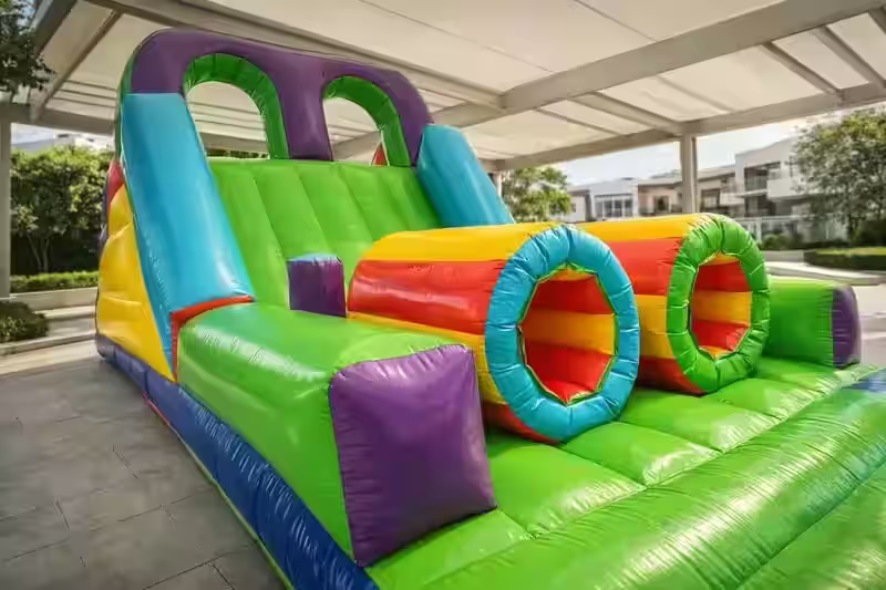 Extremo - Circuito de obstaculos inflable para fiestas en Magdalena Contreras