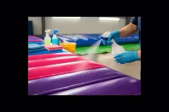 Sanitización y desinfección de inflables - Limpieza profesional con productos seguros para niños