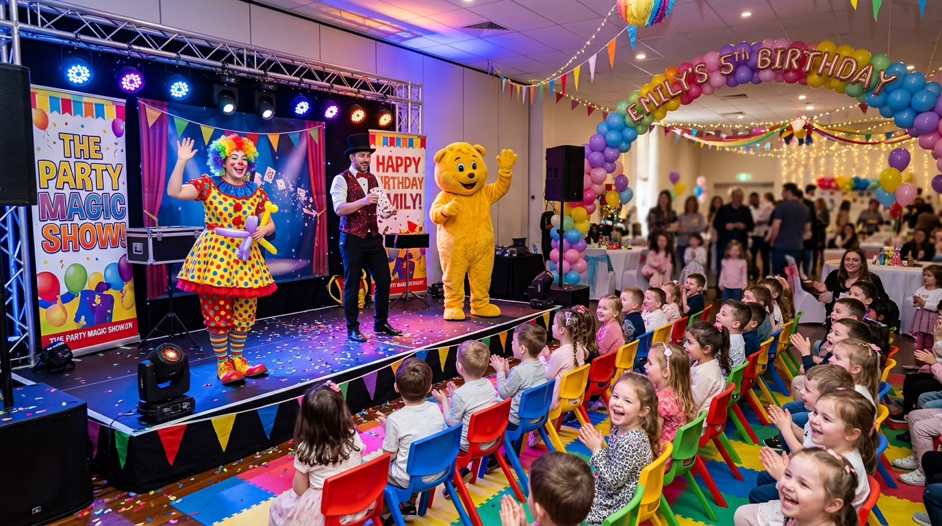 Entretenimiento infantil en salón de fiestas en Nezahualcóyotl