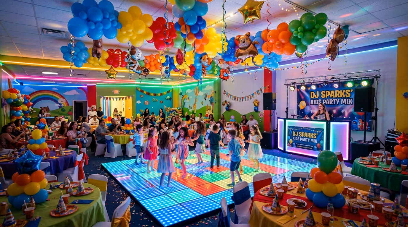 Interior del salón Candies Land, Valle Gómez CDMX