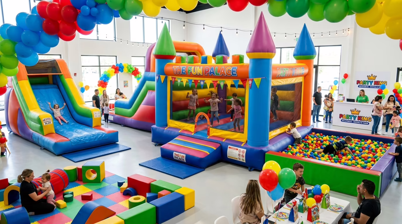 Área de juegos para niños en salón Pingoliros Nezahualcóyotl