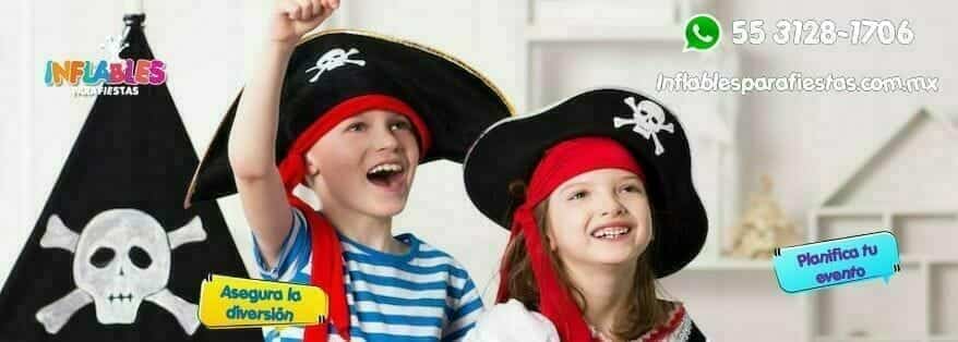 fiesta tematica piratas con inflable pirata